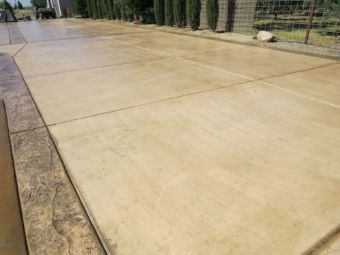 this is an image of a stamped concrete driveway in Lafayette.