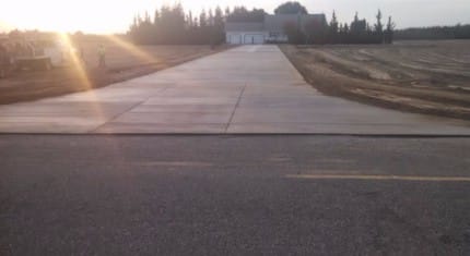 This is an image of a driveway repair in Stockton, California.